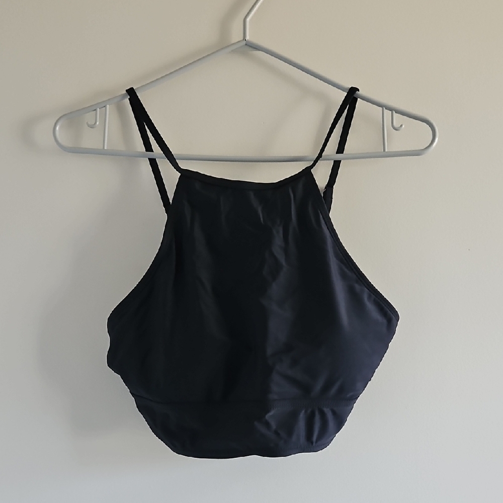 (3for $25) Black High-Neck Bathing Suit Top NWOT
